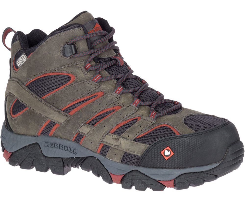 Merrell Støvler Herre - Moab Vertex Mid Waterproof Comp Toe - Brune - ZRC912576